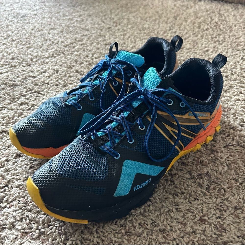 Merrell FlexConnect Athletic Shoes - Black, Blue, and Yellow
